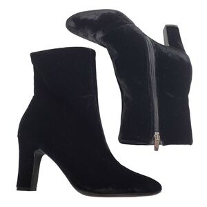 Lauren Ralph Lauren Bridgett Velvet‎ Ankle Bootie Boots Size 9